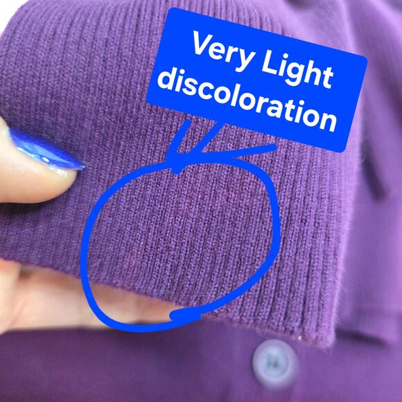 Diesel Vintage Ws L Purple Longsleeve cardigan. Rare Unique Find. Buttondown Fun - Picture 9 of 16